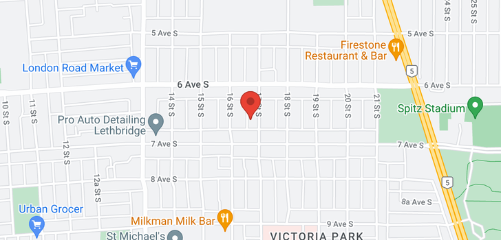 map of 630 17 Street S